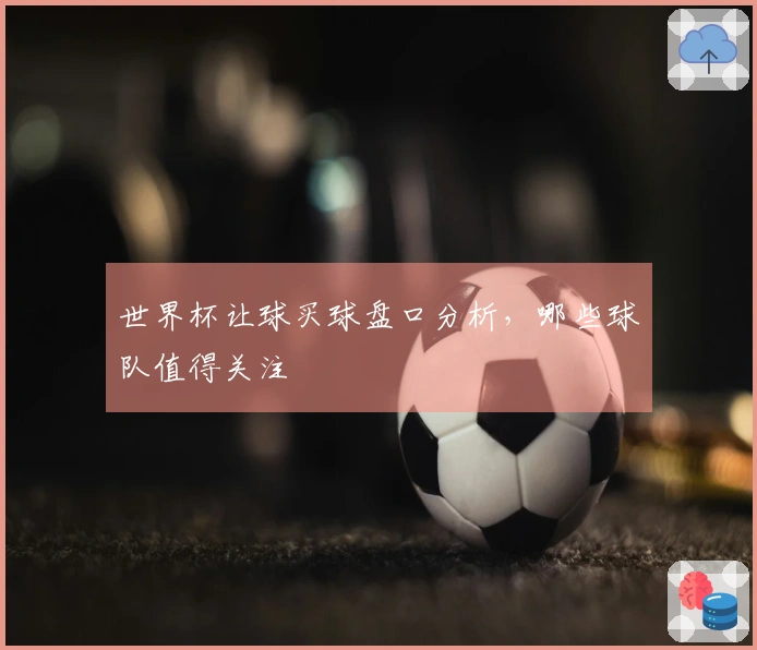 世界杯让球买球盘口分析，哪些球队值得关注